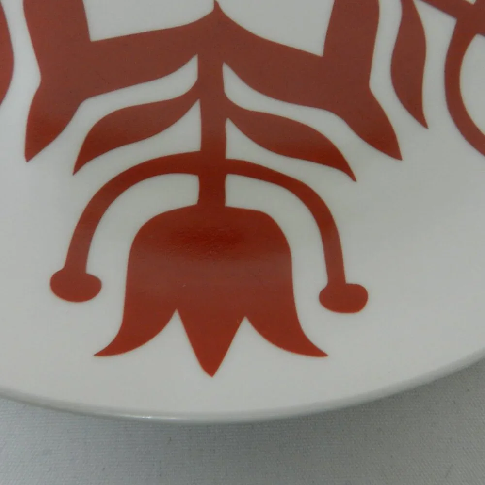 Kate Forrester for Crate & Barrel Christmas Nordic Snowflake Plate 8